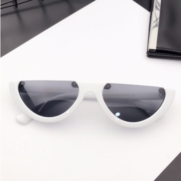 “Selene” tiny half frame Slim cat eye sunnies - Picture 2 of 3